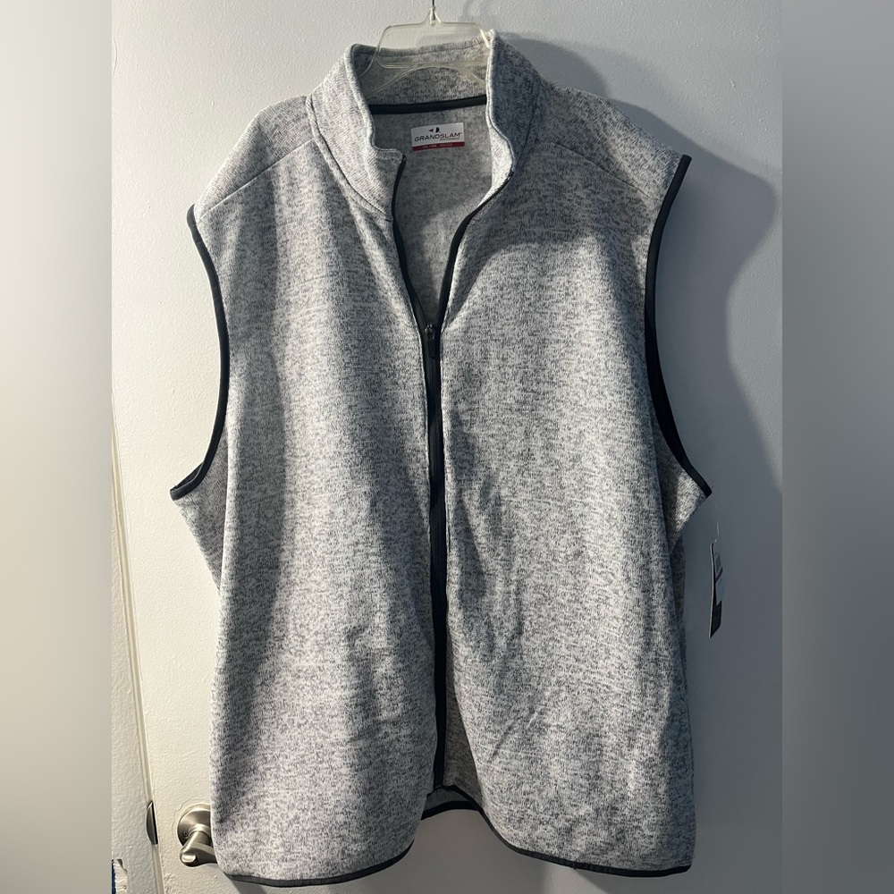 Grand Slam Heather Gray Sleeveless Vest - XXL